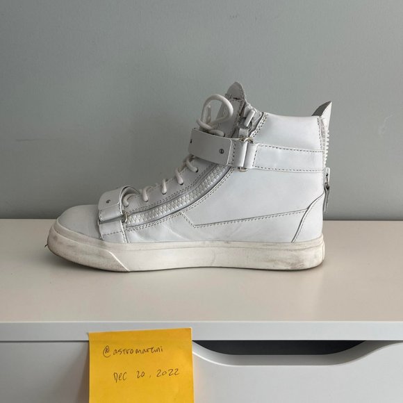 Giuseppe Zanotti High Top Leather Sneakers - Picture 8 of 10